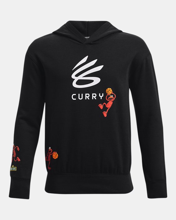 Boys' Curry Elmo Logo Hoodie in Black image number 0